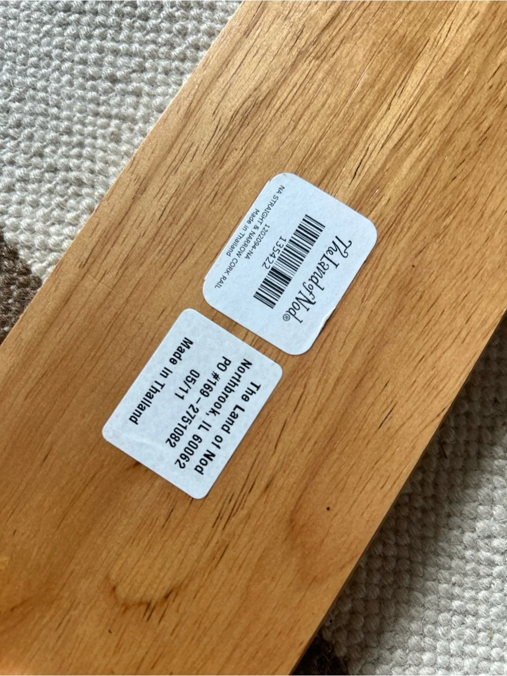 Land Of Nod Cork board Wall Strips Hooks Rare find set lot 3